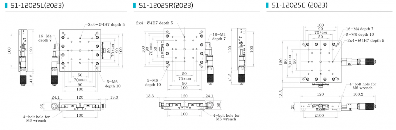S1-12025 bàn tinh chỉnh 1 trục mặt bàn lớn