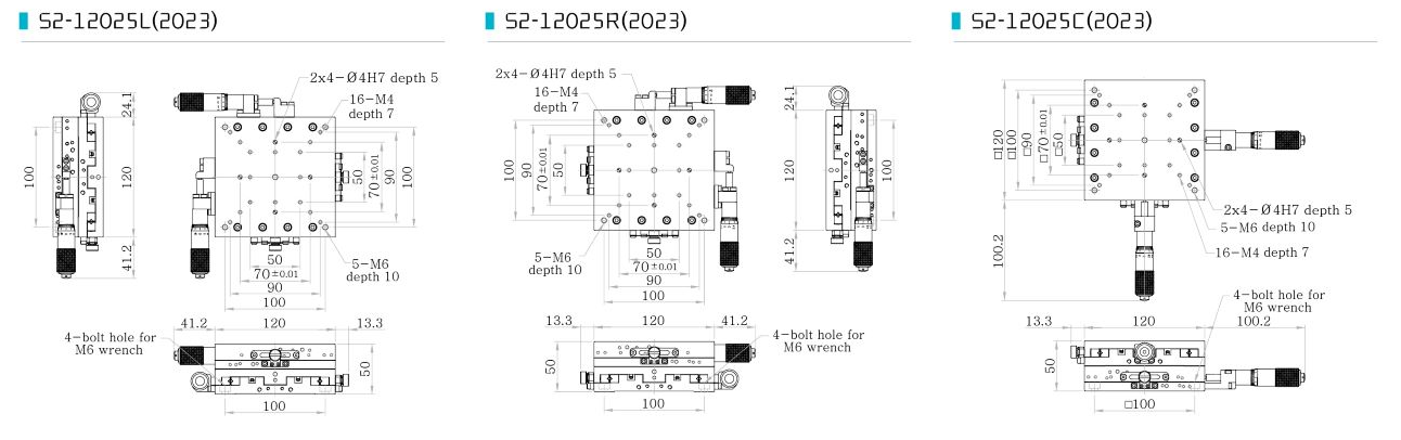 S2-12025 bàn tinh chỉnh 2 trục mặt bàn lớn