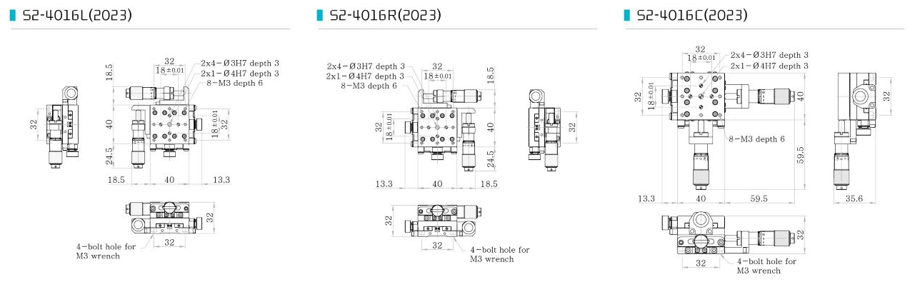 S2-4016 bàn tinh chỉnh 2 trục DpinKorea
