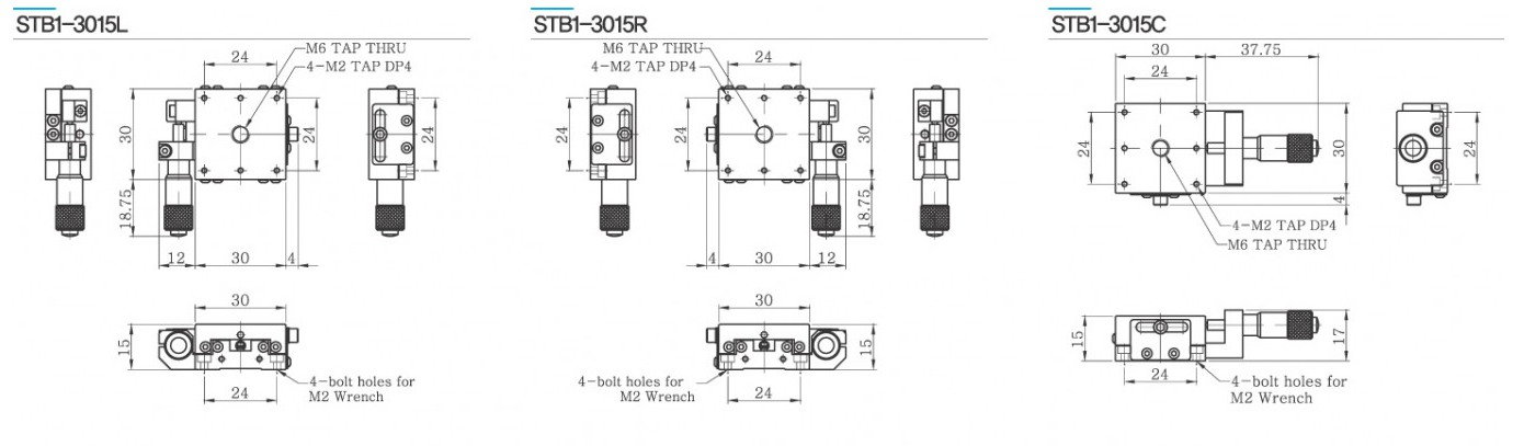 Bản vẽ STB1-3015 bàn tinh chỉnh 1 trục thép mặt bàn 30x30mm