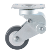 Heat-resistant shock-absorbing caster