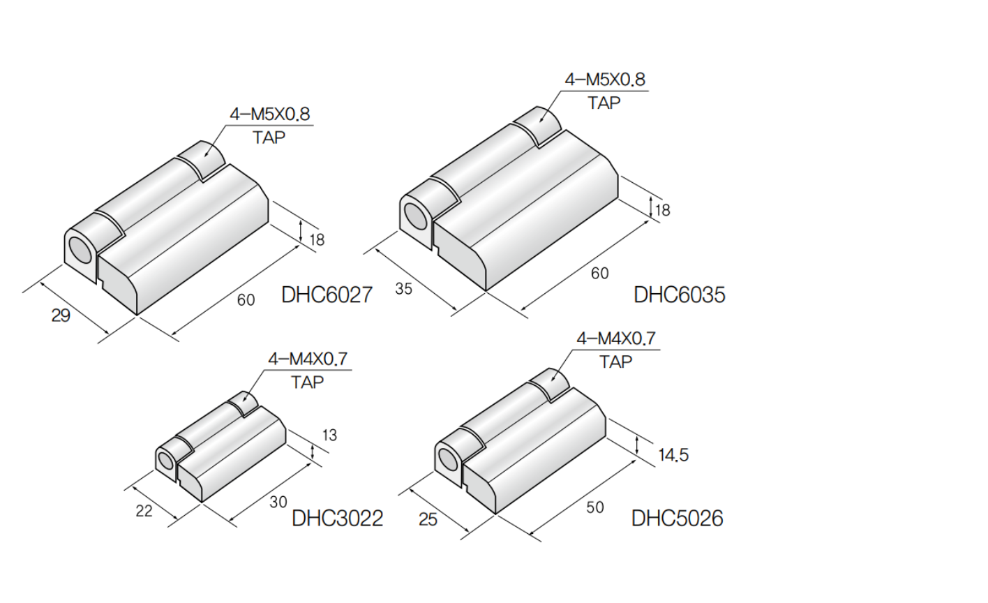 Bản lề góc đúc khuôn kẽm - Image 2