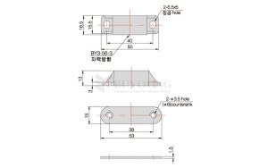 Nam châm cửa công nghiệp BY3-56-3 Buyoung