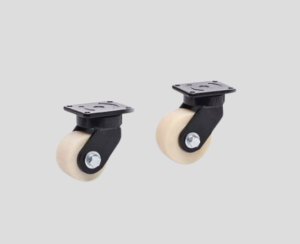 Bánh xe KD-C11-1-80SF-U D80 PU rộng 48mm, càng xoay mặt bích 100x85mm chịu tải 500kg