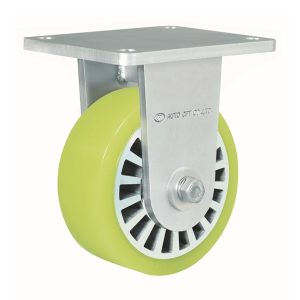 Bánh xe công nghiệp chịu tải nặng ACHU-150RF – Bánh PU Ø150mm, càng cố định.