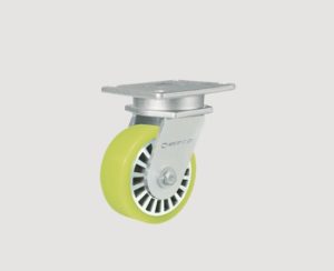 Bánh xe ACHU-125 series đường kính bánh xe D125 chất liệu bánh xe PU Nylon càng xoay mặt bích siêu tải trọng 1000kg