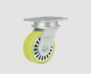 Bánh xe ACHU-150 series đường kính bánh xe D150 chất liệu bánh xe PU Nylon càng xoay mặt bích siêu tải trọng 1400kg