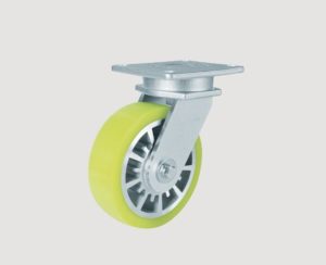 Bánh xe ACHU-200 series đường kính bánh xe D200 chất liệu bánh xe PU Nylon càng xoay mặt bích siêu tải trọng 1700kg