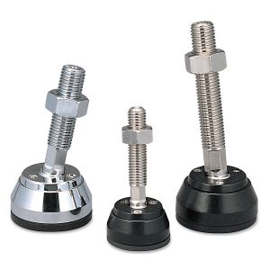 Chân tăng chỉnh đế xoay chống trượt A-MAZR Series – Đế kẽm, đệm cao su NBR
