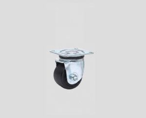 Bánh xe KD-C07-1-75SF D75 MC Nylon đen rộng 48mm, càng xoay mặt bích 100x100mm chịu tải 720kg