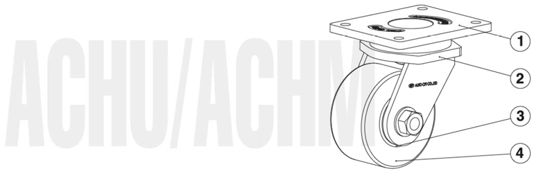 Sơ đồ cấu tạo bánh xe ACHU-100SF