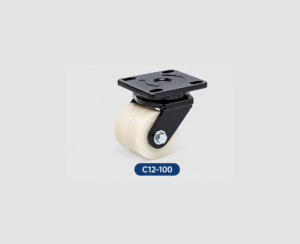 Bánh xe KD-C12-1-100SF-U D100mm PU càng xoay chịu tải 1000kg