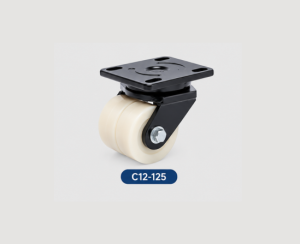 Bánh xe KD-C12-1-125SF-U D125mm PU càng xoay chịu tải 1200kg
