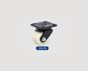 Bánh xe KD-C12-1-75SF-U D75mm PU càng xoay tải trọng 800kg